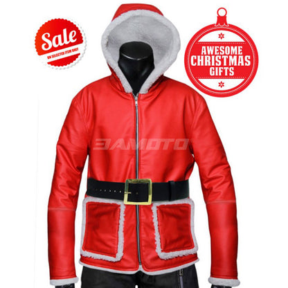 Buy Christmas Special Santa Claus Real Lining Leather Jacket