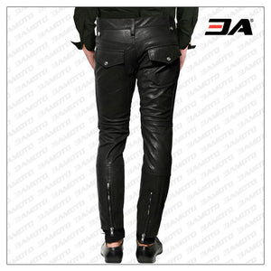 trendy leather pant for men