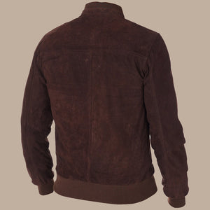Chocolate Brown Leather Jacket Back