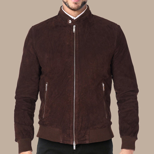 Chocolate Brown Leather Jacket - Fashion Leather Jackets USA - 3AMOTO