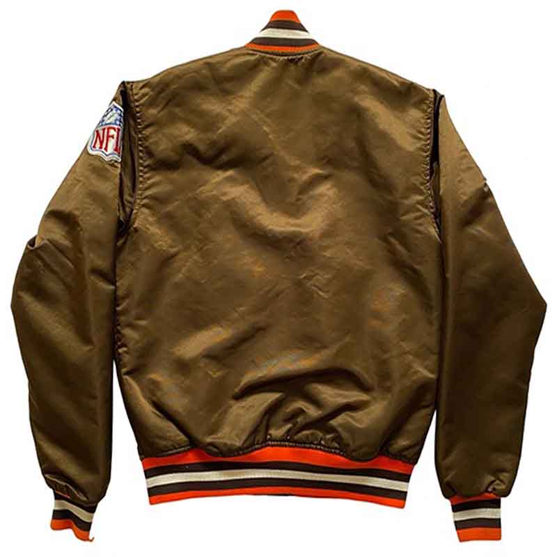 Cleveland Browns Satin Bomber Jacket - Buy Browns Jacket Online