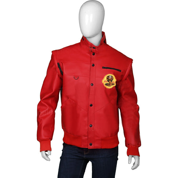 Cobra Kai Red Leather Jacket