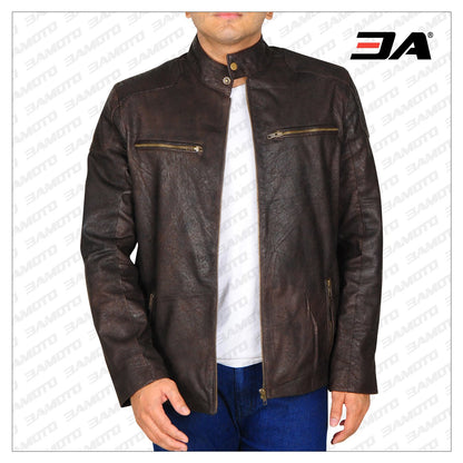 Stylish dark brown jacket for men