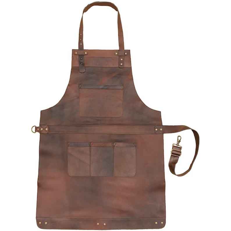 Dark Brown Leather Apron