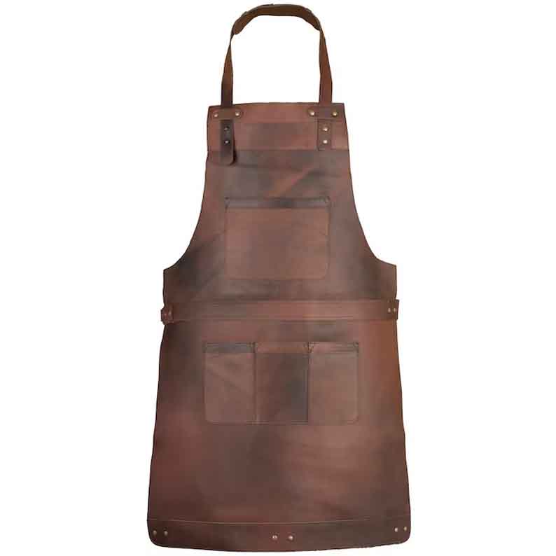 Dark Brown Leather Apron