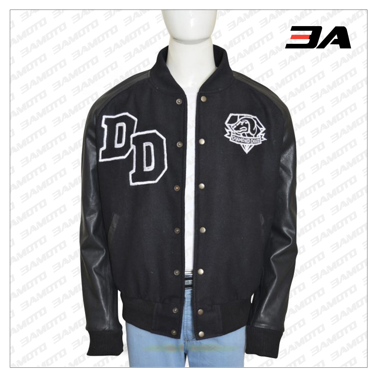 Diamond Dogs Big Boss Black Varsity Jacket - Black Varsity Jacket