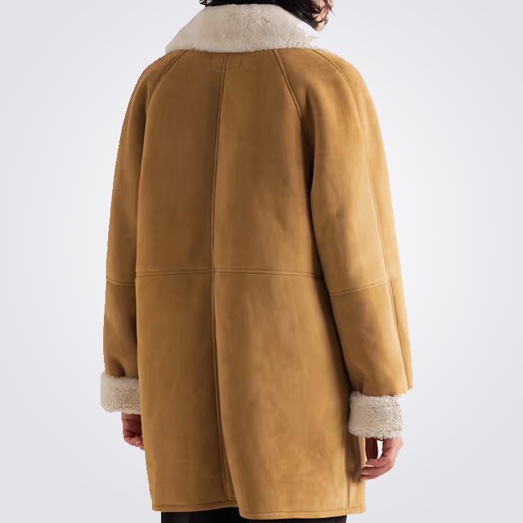 Double Breasted Shearling Jacket