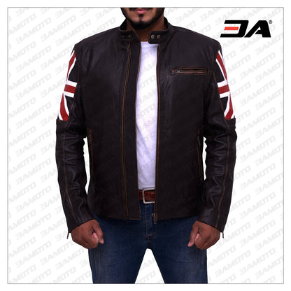 England Flag Biker Jacket