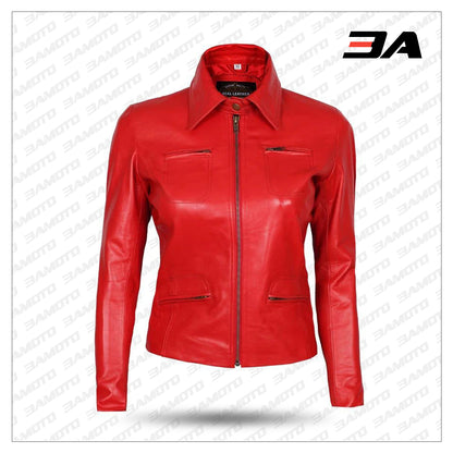 Emma Swan Red Leather Jacket