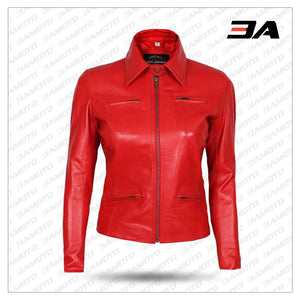 Emma Swan Red Leather Jacket