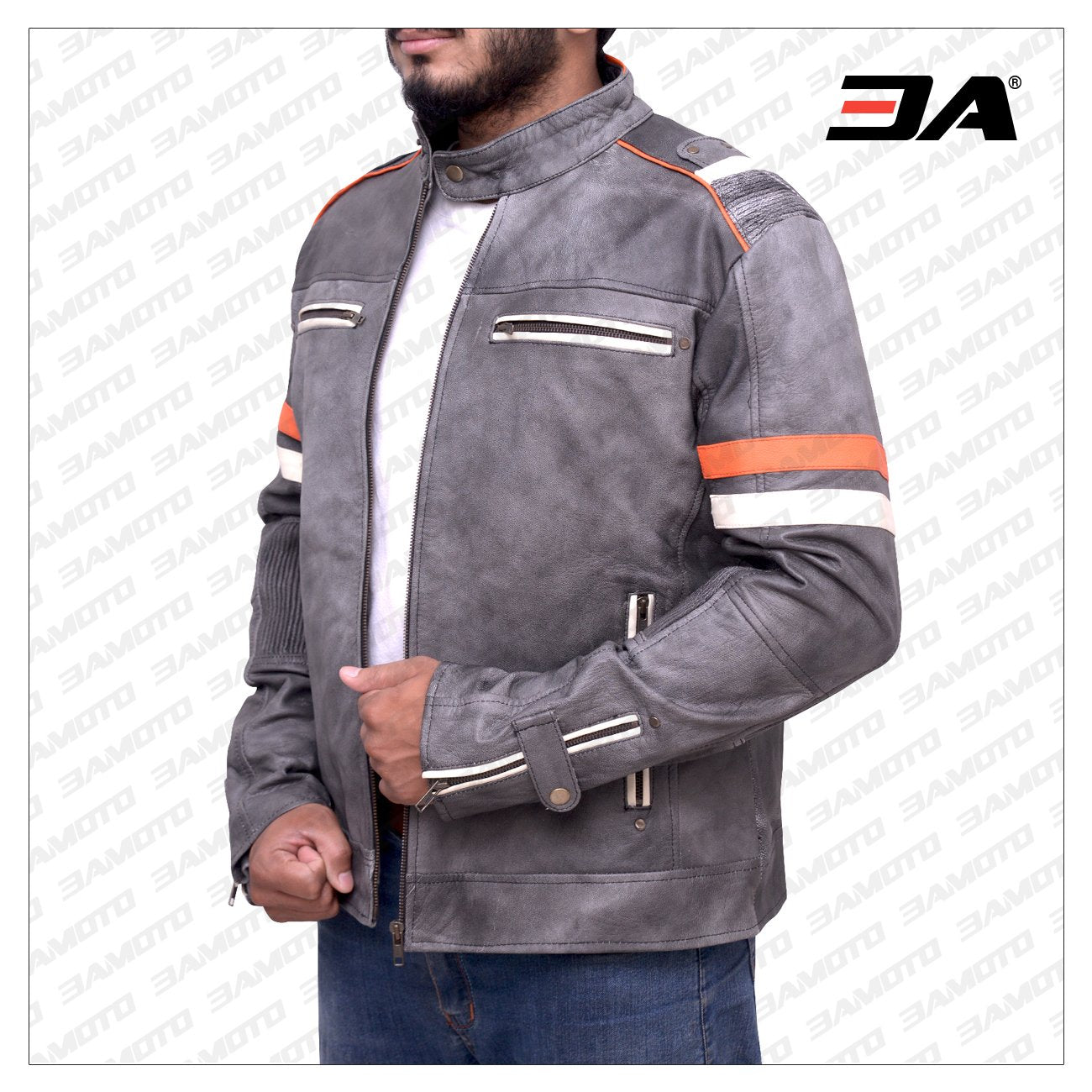 Cafe Racer Leather Jacket