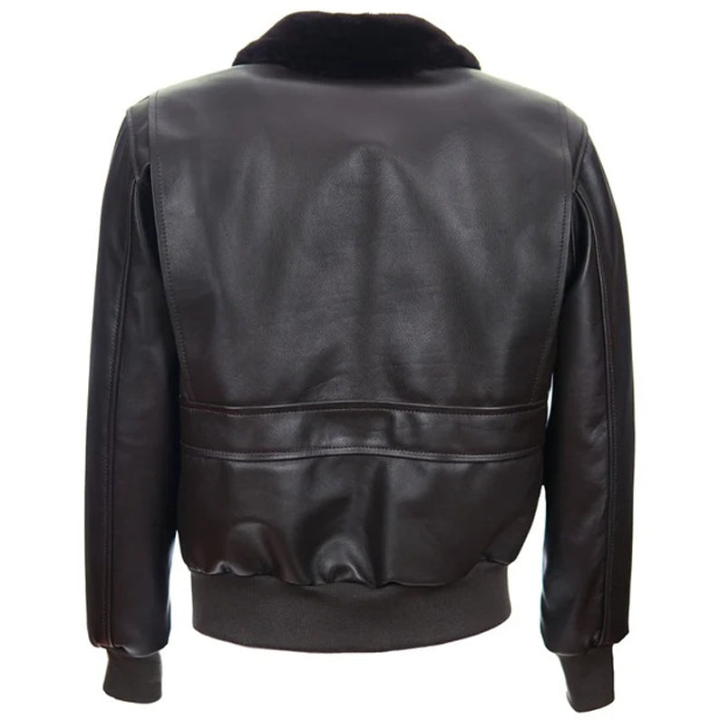 Genuine Leather G1 Navy Flight Jacket For Men