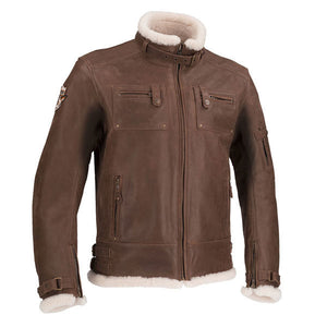 Fur Collar Patriot Leather Jacket