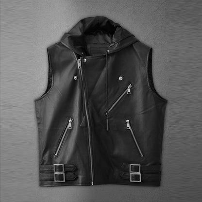 Genuine Leather Biker Vest