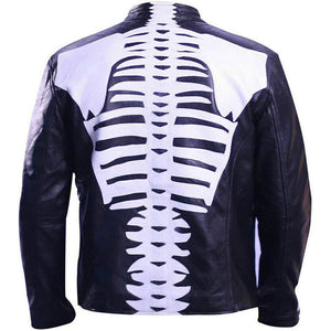 Skeleton Bones Leather Jacket