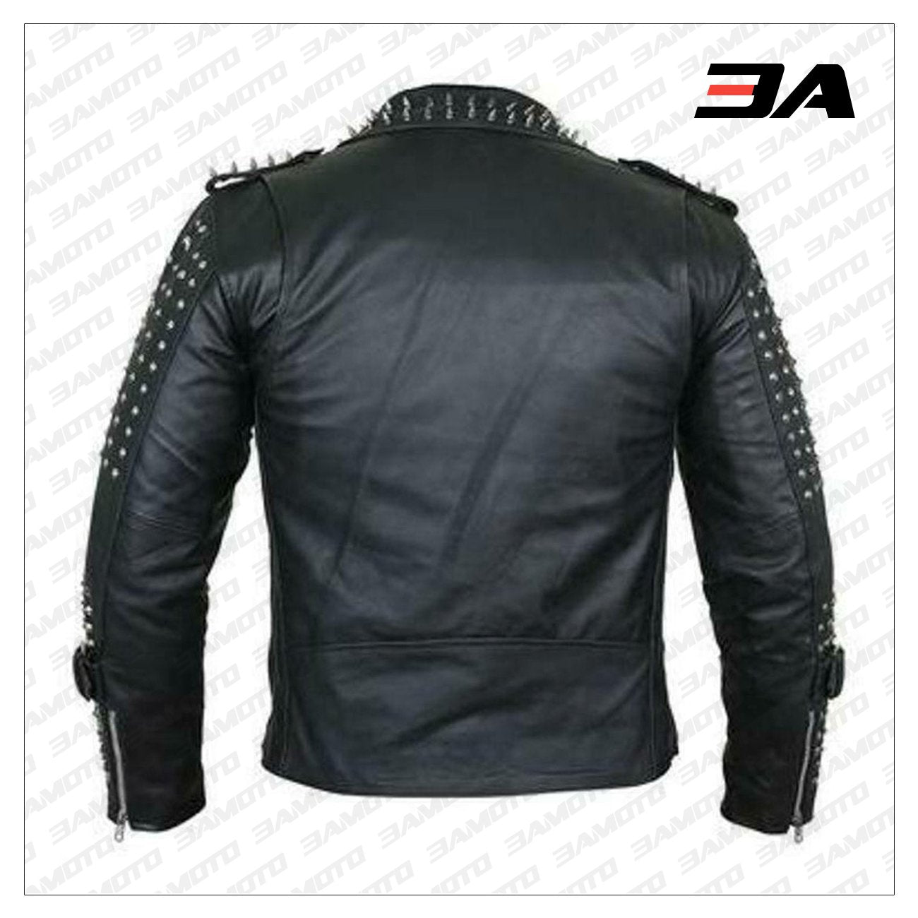 Moto Stlye Leather Jacket Handmade Real Fashion Leather Biker 