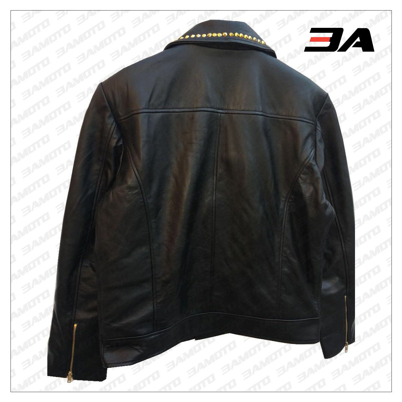 Moto Stlye Leather Jacket Handmade Real Fashion Leather Biker 