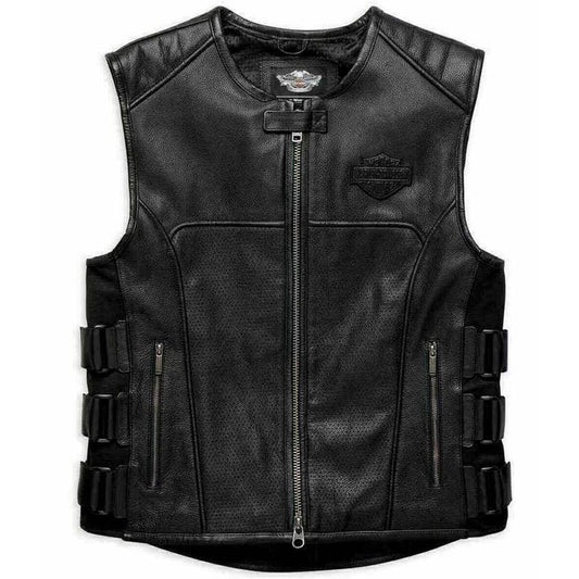 Harley Davidson Leather Vest - 3amoto shop