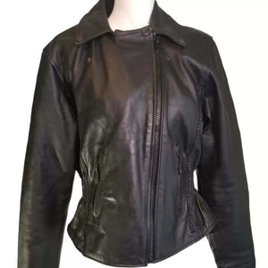 Harley Davidson Moto Biker Leather Jacket Side