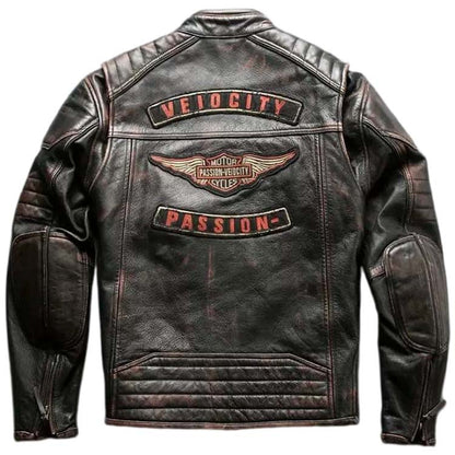 Harley Davidson Passion Velocity Distressed Leather Jacket