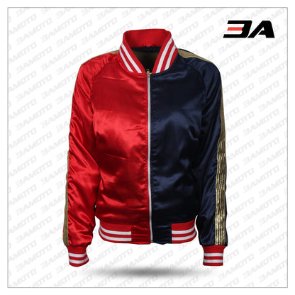 Harley Quinn Jacket Bomber Costume For Cosplay