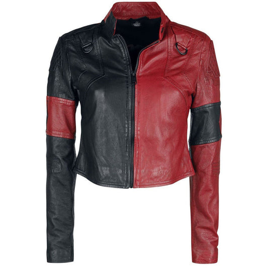 Harley Quinn Suicide Squad 2 Halloween Leather Jacket - Fashion Leather Jackets USA - 3AMOTO