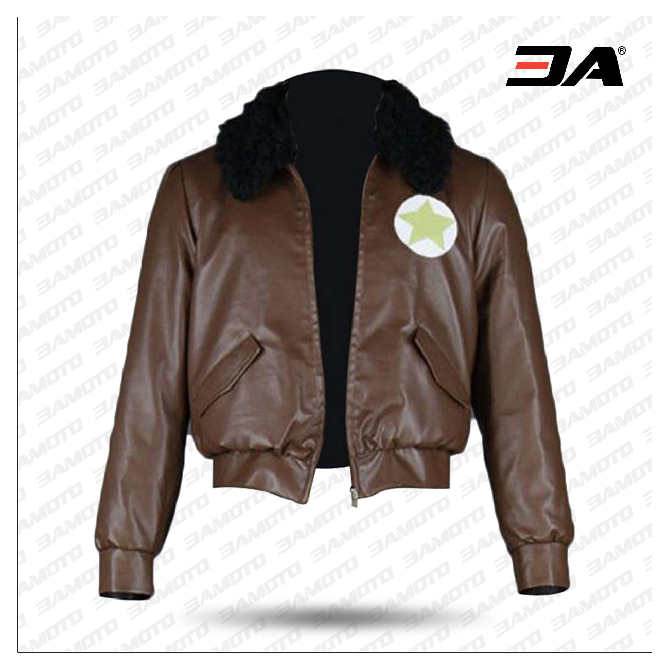 Hetalia Alfred F Jones Bomber Jacket - Brown Bomber Jacket