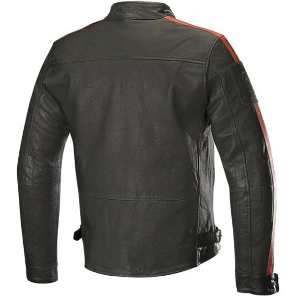 Mens Honda Retro Vintage Leather Biker Jacket Mens Biker Jacket