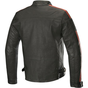 Honda Mens Biker Jacket Retro Vintage Leather Jacket