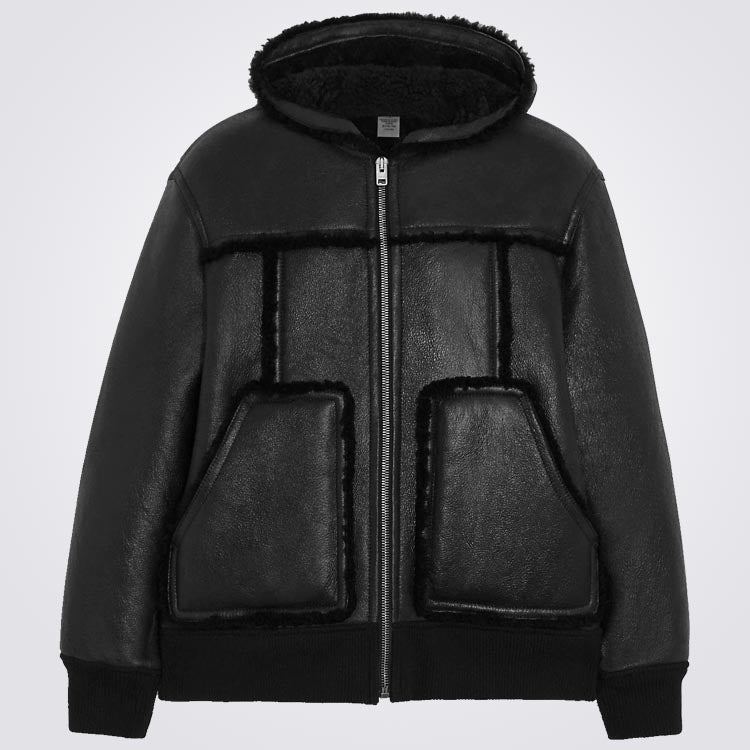 Hooded Shearling Jacket