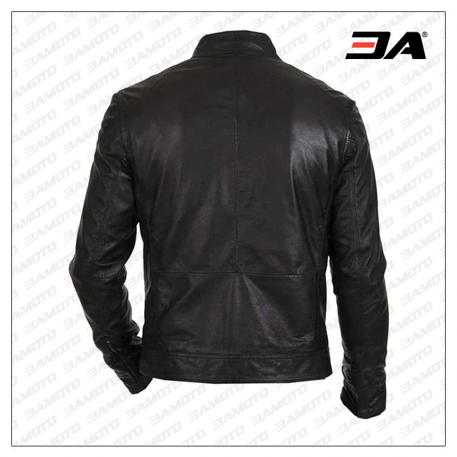 Black Biker Leather Jacket