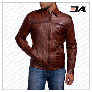 Racer Leather Jacket for Sale