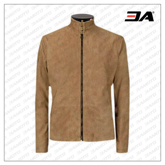 Brown Suede Jacket - Fashion Leather Jackets USA - 3AMOTO