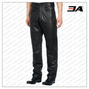 LOOSE-FIT LEATHER PANT FOR MEN