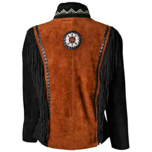 Leather Jacket with Fringe