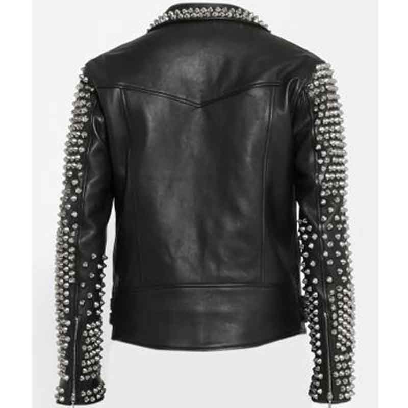 Leather Jacket with Spikes