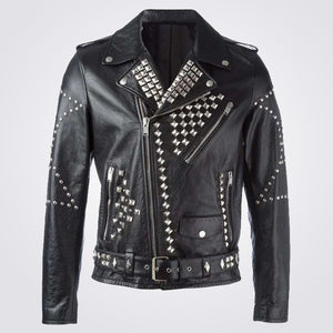 Leather Jacket with Studs