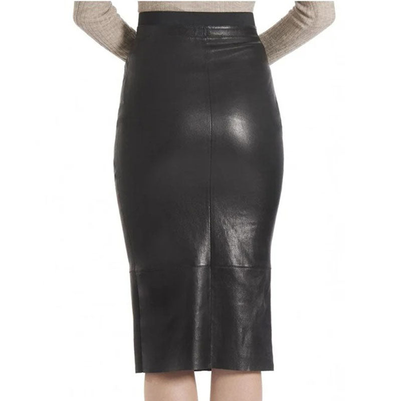 Leather Skirt Black