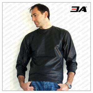 Leather T-Shirt Long Sleeve
