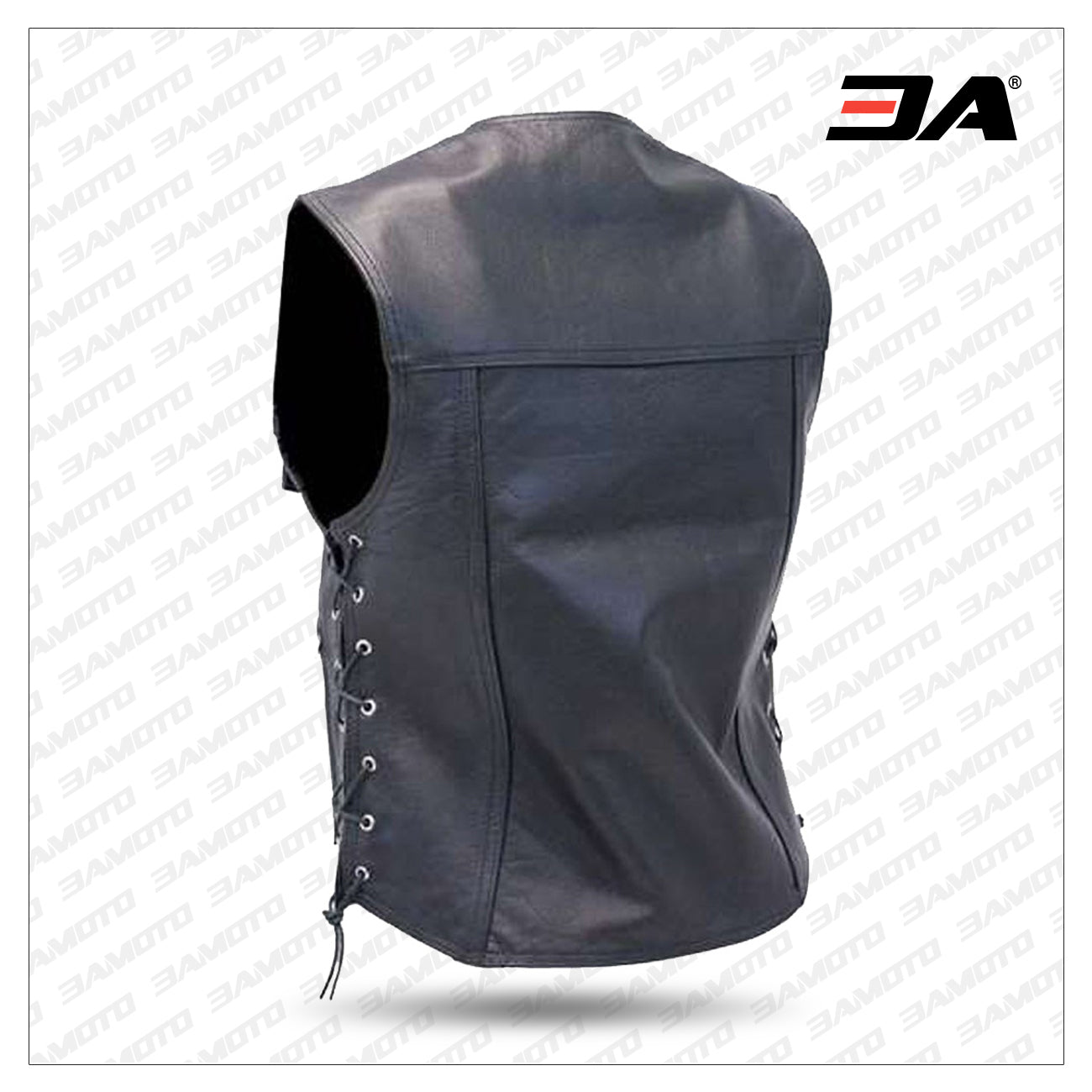 Leather Biker Vest for Men