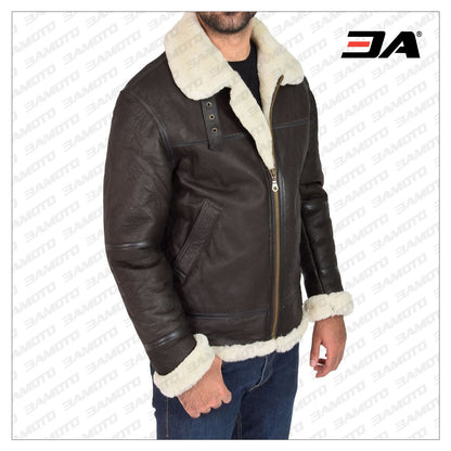 sheepskin leather jacket