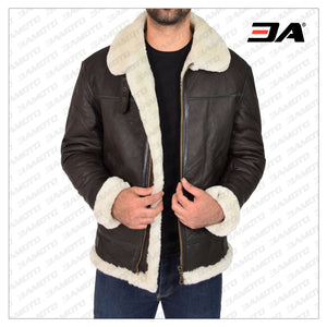 Men B3 Sheepskin Leather Jacket