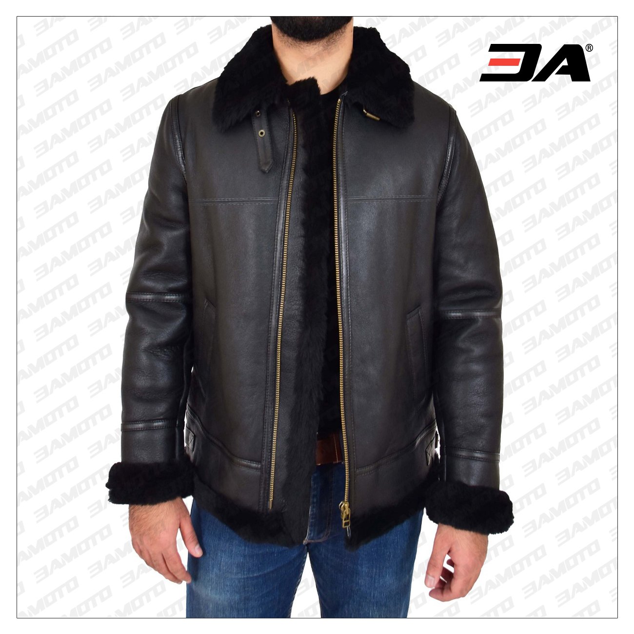 Men Black B3 Aviator Jacket