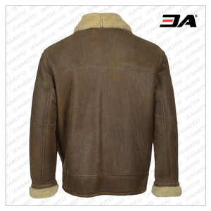 Men Shearling Leather Jacket