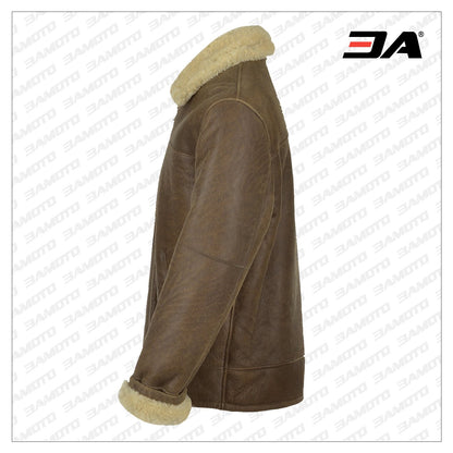 Men Aviator Leather Jacket