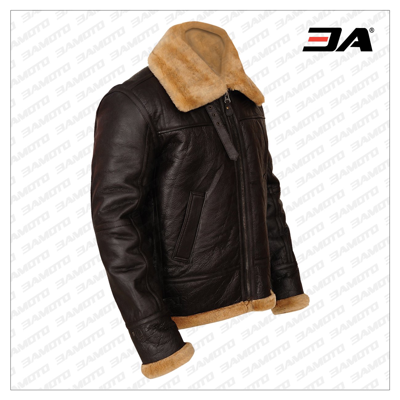 Men Brown B3 Leather Jacket