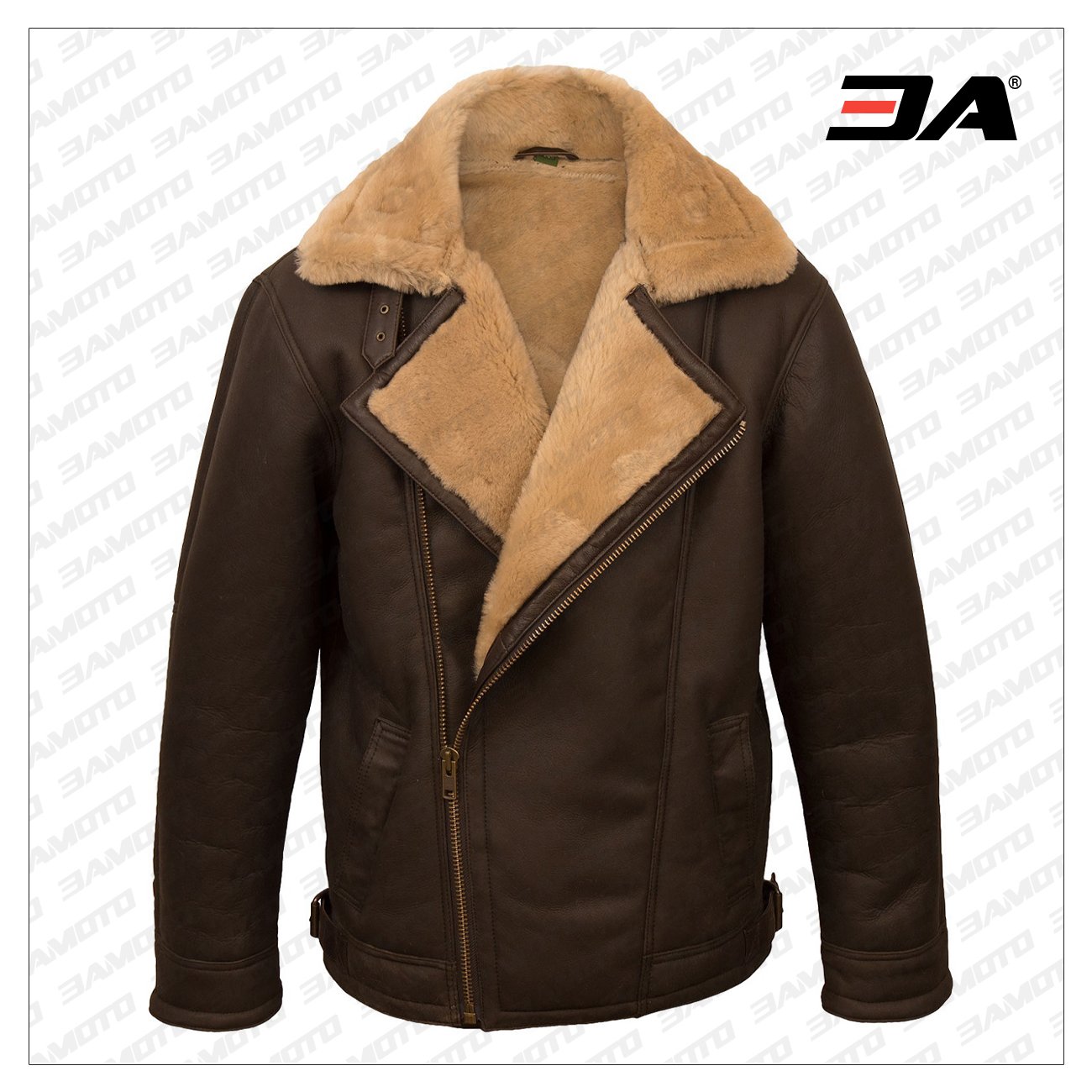 Pilot shearling outlet jacket