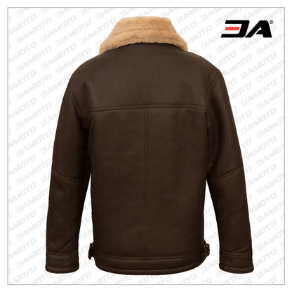 Men Brown Pilot Jacket