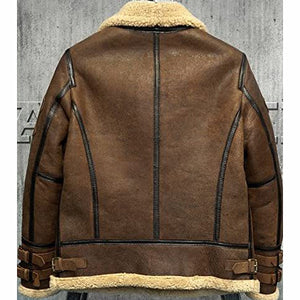 Mens Shearling Leather Jacket on Sale