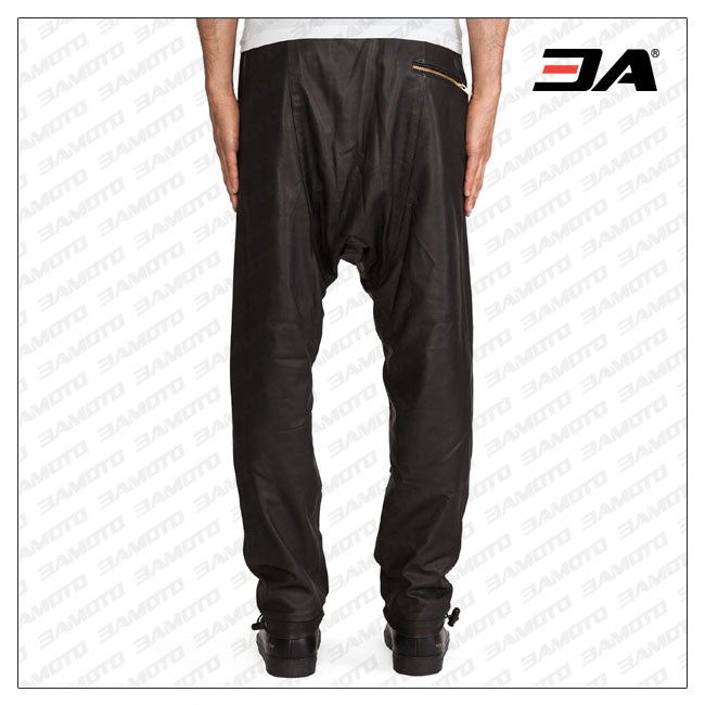 Mens Leather Skinny Pants